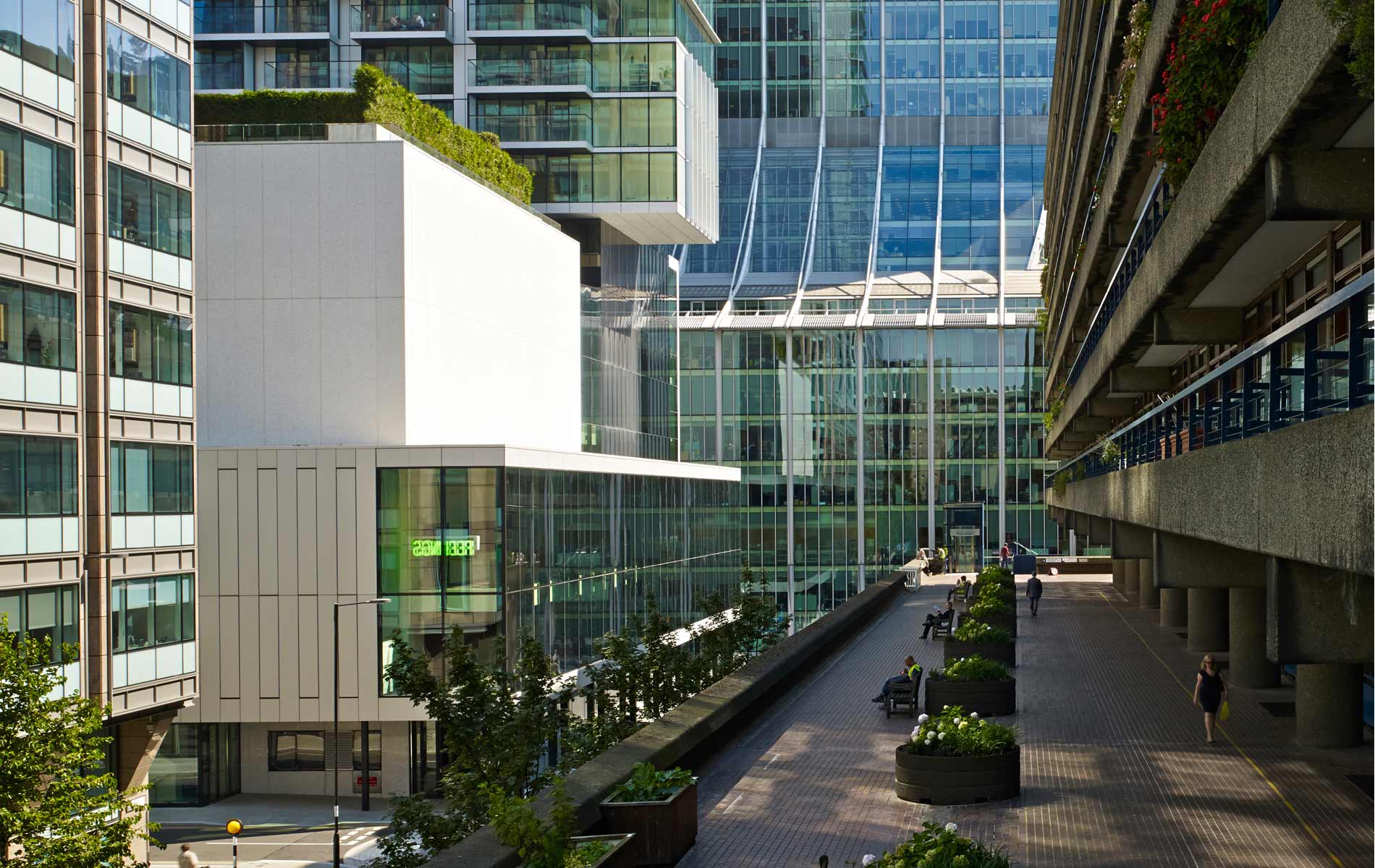 Barbican walkway